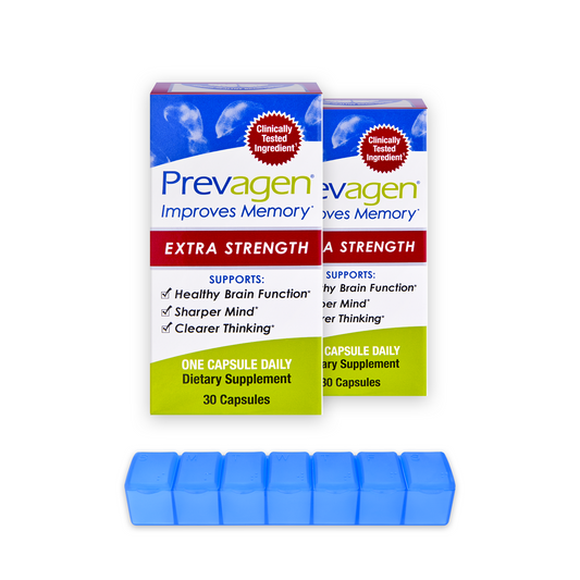 Prevagen® 20mg, 30 Capsules (2-Pack) with Prevagen 7-Day Pill Minder