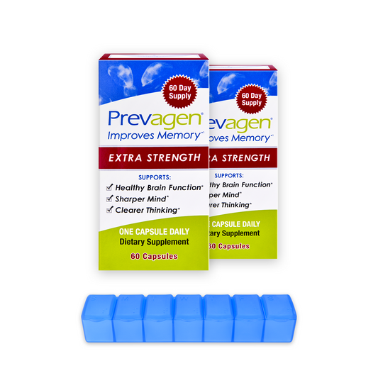 Prevagen® 20mg, 60 Capsules (2-Pack) with Prevagen 7-Day Pill Minder
