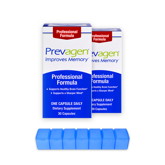 Prevagen® Professional Formula 40mg, 30 Capsules (2-Pack) with Prevagen 7-Day Pill Minder
